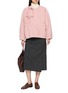 模特儿示范图 - 点击放大 - MS MIN - Pleated Wrap Midi Skirt