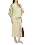 模特儿示范图 - 点击放大 - MS MIN - Butterfly Sleeve Oversized Pleated Top