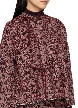  - MS MIN - Cross Stitch Jacquard Knit Jacket