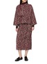 模特儿示范图 - 点击放大 - MS MIN - Cross Stitch Jacquard Knit Jacket