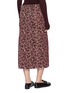 背面 - 点击放大 - MS MIN - Fluid Waist Cross Stich Jacquard Knit Midi Skirt 