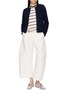 模特儿示范图 - 点击放大 - MS MIN - Double Faced Barrel Leg Pants