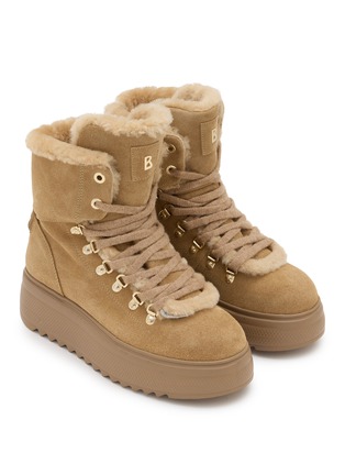 细节 - 点击放大 - BOGNER SHOES - STOCKHOLM 2 B 绒面皮厚底登山靴