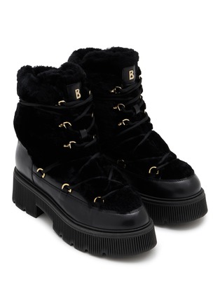 细节 - 点击放大 - BOGNER SHOES - TURIN 系带徽标厚底靴