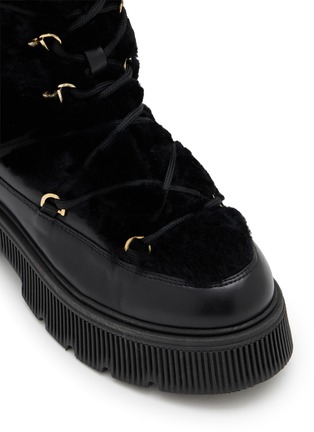 细节 - 点击放大 - BOGNER SHOES - TURIN 系带徽标厚底靴