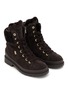 细节 - 点击放大 - BOGNER SHOES - ST. MORITZ 系带毛绒厚底靴