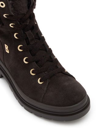 细节 - 点击放大 - BOGNER SHOES - ST. MORITZ 系带毛绒厚底靴