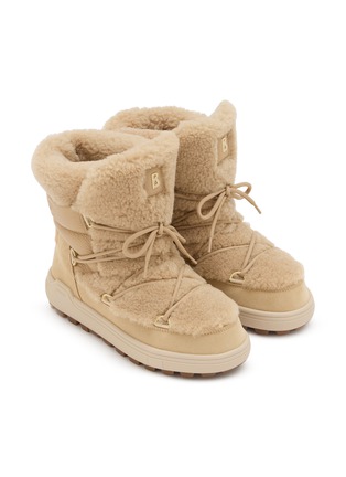 细节 - 点击放大 - BOGNER SHOES - CHAMONIX S 10 E 绒面皮拼接雪山靴