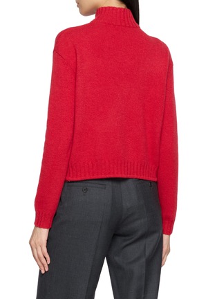 背面 - 点击放大 - JOVENS - Ribbed Mock Neck Pankou Knit Cardigan