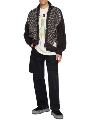 模特儿示范图 - 点击放大 - MIHARA YASUHIRO - Layered Knit Cardigan