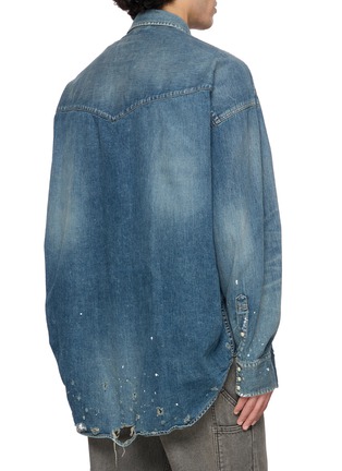 背面 - 点击放大 - MIHARA YASUHIRO - Sticker Denim Shirt