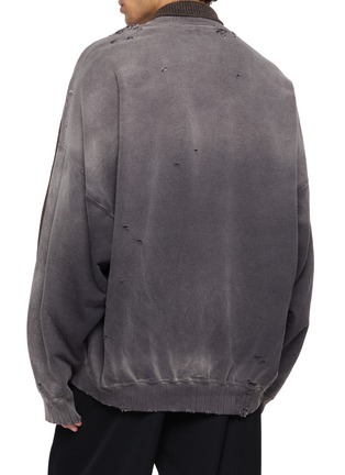 背面 - 点击放大 - MIHARA YASUHIRO - Combined Knit Sweatshirt