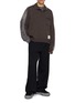 模特儿示范图 - 点击放大 - MIHARA YASUHIRO - Combined Knit Sweatshirt