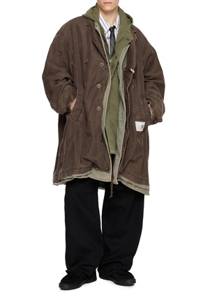 模特儿示范图 - 点击放大 - MIHARA YASUHIRO - Triple Layered Coat