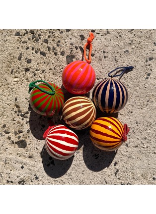 细节 –点击放大 - STUDIO THIE - Striped Papier Mache Bauble Ornament