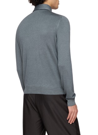 背面 - 点击放大 - EQUIL - Washed Long-Sleeve Polo Sweater