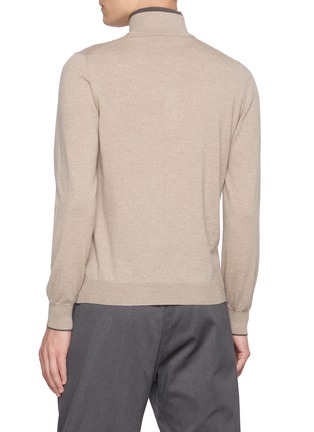 背面 - 点击放大 - EQUIL - Layered Quarter Zip Collar Sweater