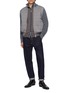 模特儿示范图 - 点击放大 - EQUIL - Padded Knit-Sleeve Zip-Up Jacket