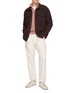 模特儿示范图 - 点击放大 - EQUIL - Quarter Zip Marled Wool Sweater