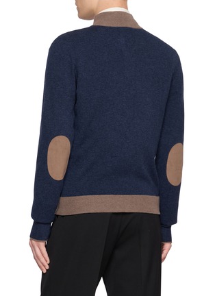 背面 - 点击放大 - EQUIL - Contrast Trim Zip Up Knit Cardigan