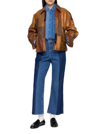 模特儿示范图 - 点击放大 - E.L.V. DENIM - Classic Two Tone Denim Shirt