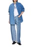 模特儿示范图 - 点击放大 - E.L.V. DENIM - Two Tone Boyfriend Jeans