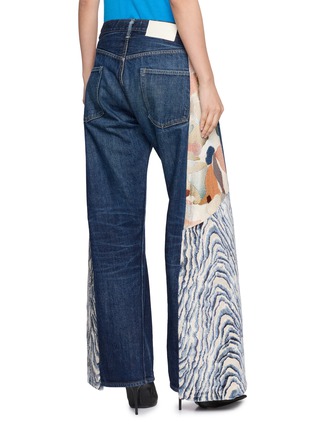背面 - 点击放大 - E.L.V. DENIM - Freya Contrast Panel Wide Leg Jeans