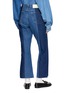 背面 - 点击放大 - E.L.V. DENIM - Two Tone Raw Hem Flared Jeans