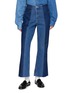 首图 - 点击放大 - E.L.V. DENIM - Two Tone Raw Hem Flared Jeans