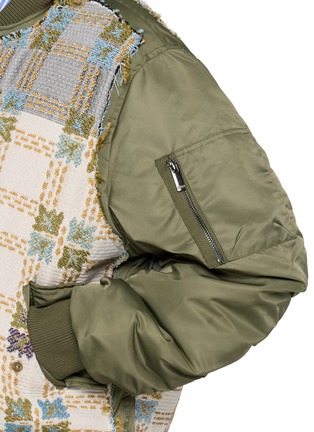  - E.L.V. DENIM - Rio Patterned Panel Bomber Jacket