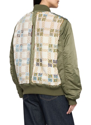 背面 - 点击放大 - E.L.V. DENIM - Rio Patterned Panel Bomber Jacket