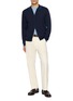 模特儿示范图 - 点击放大 - JOHN SMEDLEY - Standard Fit Sea Island Cotton T-Shirt