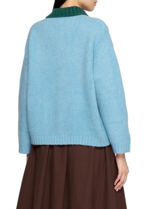 背面 - 点击放大 - LAOWLA - Embroidered Floral Knit Jacket