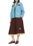 模特儿示范图 - 点击放大 - LAOWLA - Embroidered Floral Knit Jacket
