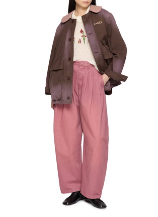 模特儿示范图 - 点击放大 - LAOWLA - Washed Work Pants