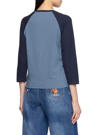 背面 - 点击放大 - LAOWLA - Band Embroidered Raglan Top