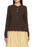首图 - 点击放大 - LAOWLA - Floral Print Henley Long Sleeve Top