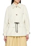 首图 - 点击放大 - LAOWLA - Drawstring Waist Embroidered Button Short Coat