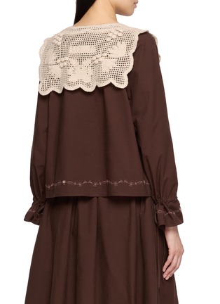 背面 - 点击放大 - LAOWLA - Wool Cape Embroidered Blouse