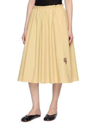 细节 - 点击放大 - LAOWLA - Embroidered Reversible Midi Skirt