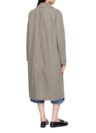 背面 - 点击放大 - LAOWLA - Embroidered Button Long Coat