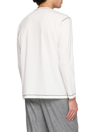 背面 - 点击放大 - GOOD PEOPLE GOOD STITCHING GOOD PRODUCT - Contrast Topstitch Long Sleeve T-shirt