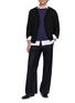 模特儿示范图 - 点击放大 - GOOD PEOPLE GOOD STITCHING GOOD PRODUCT - V-Neck Buttoned Knit Cardigan
