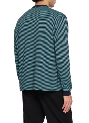 背面 - 点击放大 - GOOD PEOPLE GOOD STITCHING GOOD PRODUCT - Striped Crewneck Long Sleeve T-Shirt