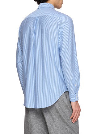 背面 - 点击放大 - GOOD PEOPLE GOOD STITCHING GOOD PRODUCT - Striped Regular Collar Long Sleeve Shirt