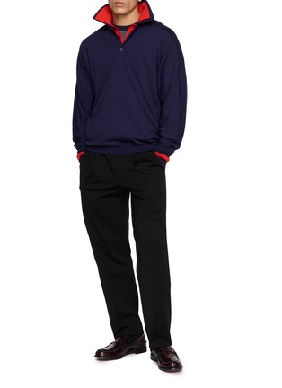 模特儿示范图 - 点击放大 - GOOD PEOPLE GOOD STITCHING GOOD PRODUCT - Knit Polo Shirt
