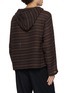 背面 - 点击放大 - ANCELLM - Textured Striped V-Neck Hoodie