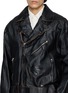  - ANCELLM - Aged Belted Biker Jacket