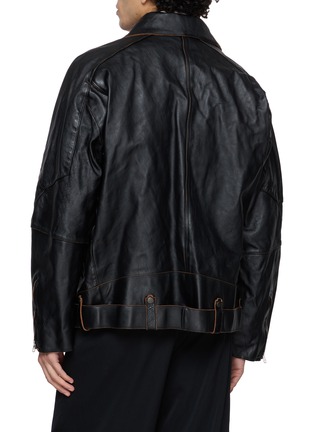背面 - 点击放大 - ANCELLM - Aged Belted Biker Jacket