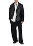 模特儿示范图 - 点击放大 - ANCELLM - Aged Belted Biker Jacket
